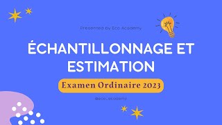 Examen Échantillonnage et Estimation S3 groupe 3 [upl. by Yanahs]