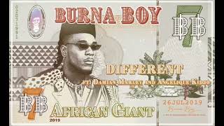 Burna Boy  Different feat Damian Marley and Angelique Kidjo Official Audio [upl. by Eyla]