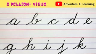 Cursive writing for Beginners a to z CBSE ICSE IGCSE IB Small letters कैसे लिखना सिखाएं [upl. by Calista]