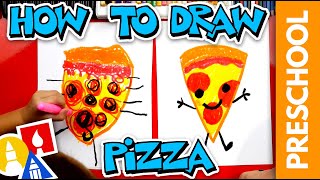 How To Draw Pizza  Preschool [upl. by Lubet]