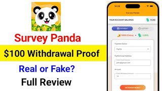 Earn Rewards With Survey Panda App  Survey Panda App Withdrawal Proof  Survey Panda Real or Fake [upl. by Anaujait854]