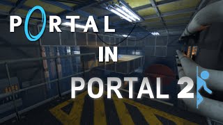 Playing Portal in Portal 2 [upl. by Vanessa]