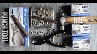 Eyelet Punch Tool  How to set Eyelets  Grommet Installation Setting Tool  Home Improvement tools [upl. by Ryhpez]