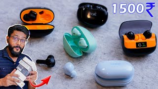 I Tested 5 Wireless Earphones  Best in 1500 Price [upl. by Anirehc]