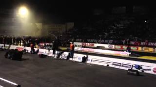 Brandon Bernstein vs Tony Schumacher NHRA Finals 2012 [upl. by Elyrehc52]