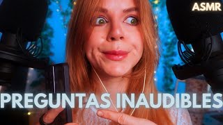 ASMR ENTREVISTA MUY RARA PREGUNTAS INAUDIBLES [upl. by Nannerb]