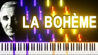 Charles Aznavour  La Bohème  Synthesia Piano Tutorial [upl. by Jackson]