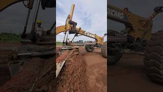 Xcmg road grader working video heavy equipment operator how to operate motor grader grader [upl. by Ilrak]