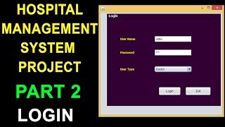 Hospital Management System project in Java Mysql Part 2 [upl. by Blanch]