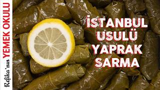 İstanbul Usulü Mükemmel Zeytinyağlı Yaprak Sarma Tarifi  Kolay ve Lezzetli🤤 [upl. by Ttelrahc]