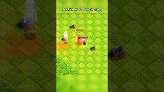 Headhunter VS Poison Spell  Clash Of Clans  shorts coc clashofclans [upl. by Eugnimod334]