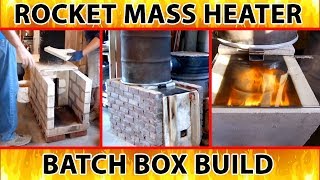 Peter van den Berg builds the 8 inch batch box rocket mass heater  excerpt from quotBetter Wood Heatquot [upl. by Treve]