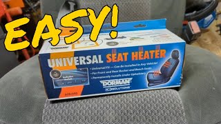 How to Install Universal Heated Seat kits its easier than youd think Installed on 73 SuperDuty [upl. by Ydnak]