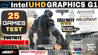 Intel UHD Graphics G1 In 2022  25 Games Tested  UHD G1 In 2022 [upl. by Ladew]