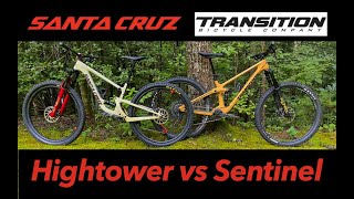 V2 Transition Sentinel Review vs V2 Santa Cruz Hightower [upl. by Ahsieken]