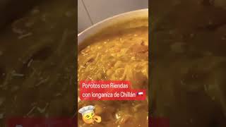 Nada más chileno que los “Porotos con Riendas” 🇨🇱😋 chile comida porotosconriendas zaloreyes [upl. by Pollock]