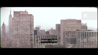 1970s New York Skyline Anamorphic 35mm [upl. by Siramed]