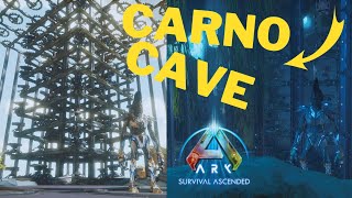 ARK ASCENDED  How to Build The Island Carno Cave in the NEW Ark  PvP  2023 [upl. by Ferren]