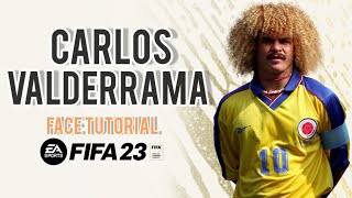 VALDERRAMA EN FIFA 23  CARA PARA MODO CARRERA FACE TUTORIAL [upl. by Zaremski396]