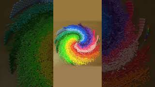 🌈 The Amazing Rainbow Spiral 🌈 15000 dominoes [upl. by Frederique]