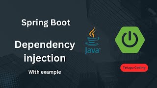 Spring boot dependency injection  Example  Telugu coding [upl. by Tuneberg]