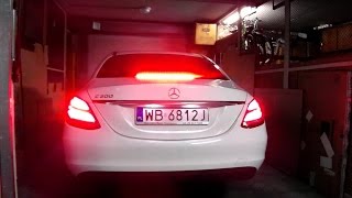 Mercedes C200 CClass W205 Led Tail Rear Stop Brake Lights Squeak Squeaky Brakes Serivce Report [upl. by Adolphus]