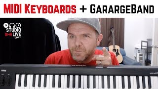 Using MIDI keyboards in GarageBand iOS iPhoneiPad [upl. by Asenev335]