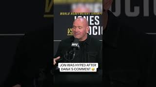 Dana’s comment got Jon hyped 😤 UFC309 [upl. by Ime943]