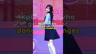 Kpop idols who got hate for dance challenge kpop shorts fypシ゚viral fyp [upl. by Annahgiel]