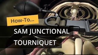 SAM Junctional Tourniquet Application [upl. by Hadrian]