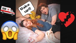 PASS OUT PRANK ON MY BOYFRIEND cute reaction [upl. by Adela]