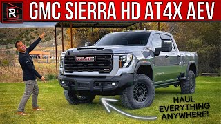 The 2024 GMC Sierra HD AT4X AEV Is A Burly Luxury OffRoad Big Truck King [upl. by Kahler]