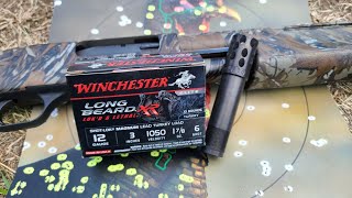 Mossberg 835 UltiMag Pattern Test W Longbeard XR 3quot 178oz 6 amp Kicks 680 Choke [upl. by Joao]