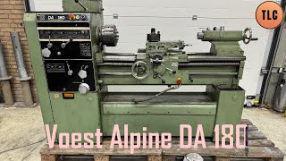 Voest Alpine DA180 Power feed Lathe Drehmaschine Drehbank Tokarka Svarv [upl. by Enomal299]