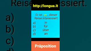 Er ist an dieser Reise interessiert Verb mit Präposition sich interessieren für interessiert sein [upl. by Ide238]