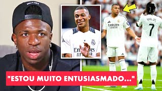 🔥 REVELADO Vinicius Jr diz que Mbappe PRECISA de começar a marcar  Notícias Real Madrid [upl. by Ynnam]