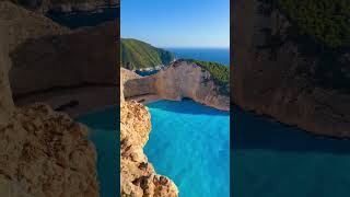 Navagio Bay Zakynthos Greece 🇬🇷 nature youtubeshorts 4knature [upl. by Norene]