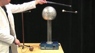 MIT Physics Demo  Inducing Dipoles with a Van de Graaff Generator [upl. by Alberic215]