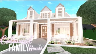 Colonial Family House  BLOXBURG  90k [upl. by Berthold302]