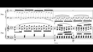 Cangelosi  Marimba Concerto mvt 2 score follower [upl. by Onitsuaf]