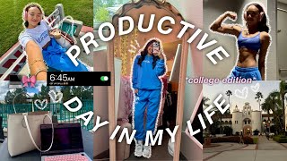 PRODUCTIVE DAY IN MY LIFE  how i stay productive as a college student [upl. by Patience]