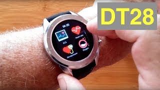 No1 DT28 ECGPPG IP68 Waterproof SportsBusinessHealth Smartwatch Unboxing and 1st Look [upl. by Ttihw]