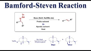 Bamford–Stevens reaction  Bamford–Stevens Alkene Synthesis  Shapiro reaction [upl. by Eilak]