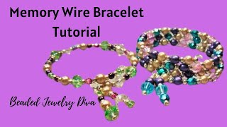 Memory Wire Bracelet Video Tutorial [upl. by Vullo]