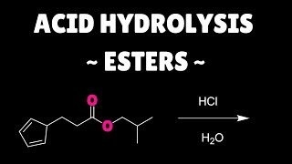 Acid catalyzed hydrolysis of esters mechanism [upl. by Akinehc622]