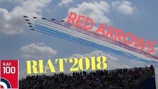 Red Arrows at RIAT 2018 with comms [upl. by Ark600]