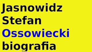 Jasnowidz Stefan Ossowiecki biografia [upl. by Rabbaj]