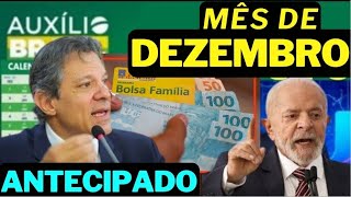 CALENDÁRIO DE PAGAMENTOS AUXÍLIO BRASIL DEZEMBRO ANTECIPADO com VALOR MAIOR na CONTA e ADICIONAIS [upl. by Annovahs675]