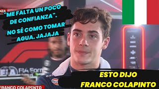 Esto dijo Franco Colapinto Analizó sus primeras 2 prácticas a bordo del FW46 en Monza F1 radio [upl. by Bigot]