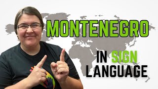 How to sign Montenegro in Montenegrin Sign Language  Црна Гора 🇲🇪 [upl. by Lennahs]